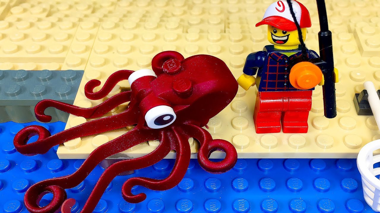 LEGO Fishing Moments Caught On Camera 🔴 Amazing Fishing  🐙 Stop Motion Lego Animation 🔴 🎣