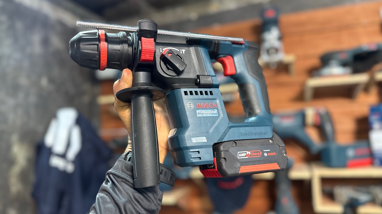 ตัวเล็กน่ารัก กับสว่านโรตารี่ไร้สาย Bosch รุ่น GBH 18V-18X กำลัง 1.5 J เบา พกพาง่าย
