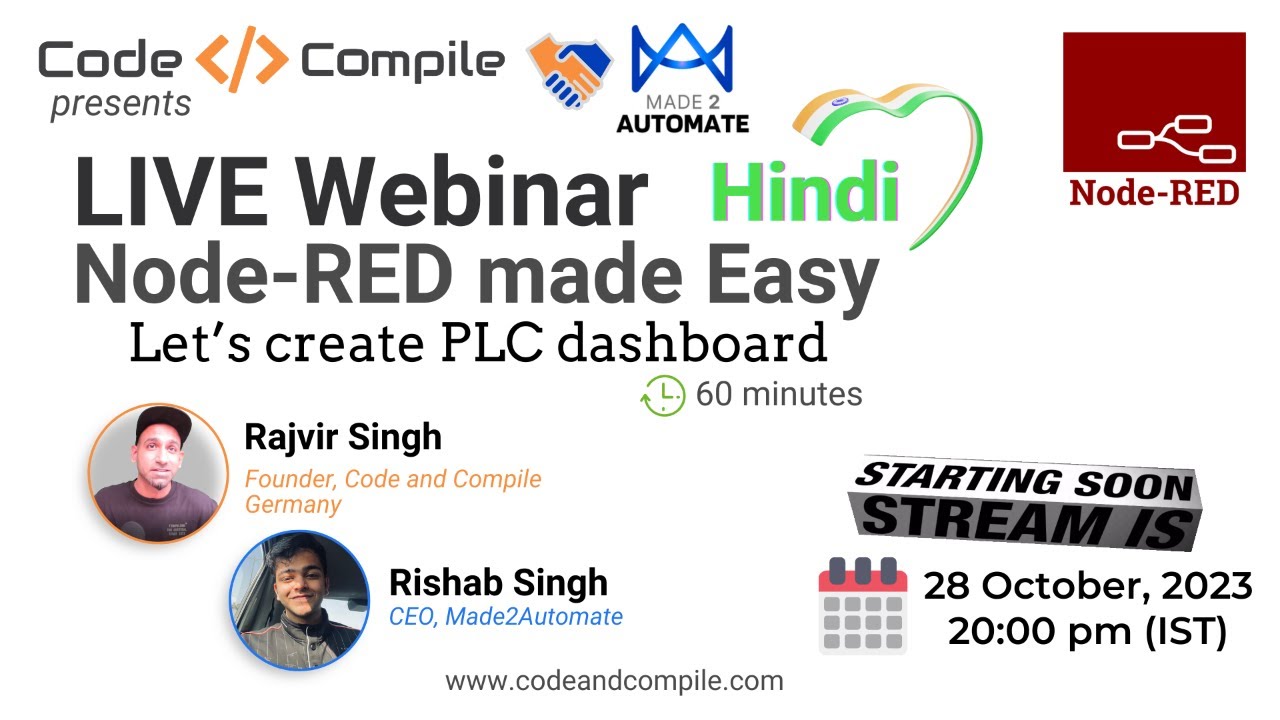 Node-RED made Easy Webinar in Hindi