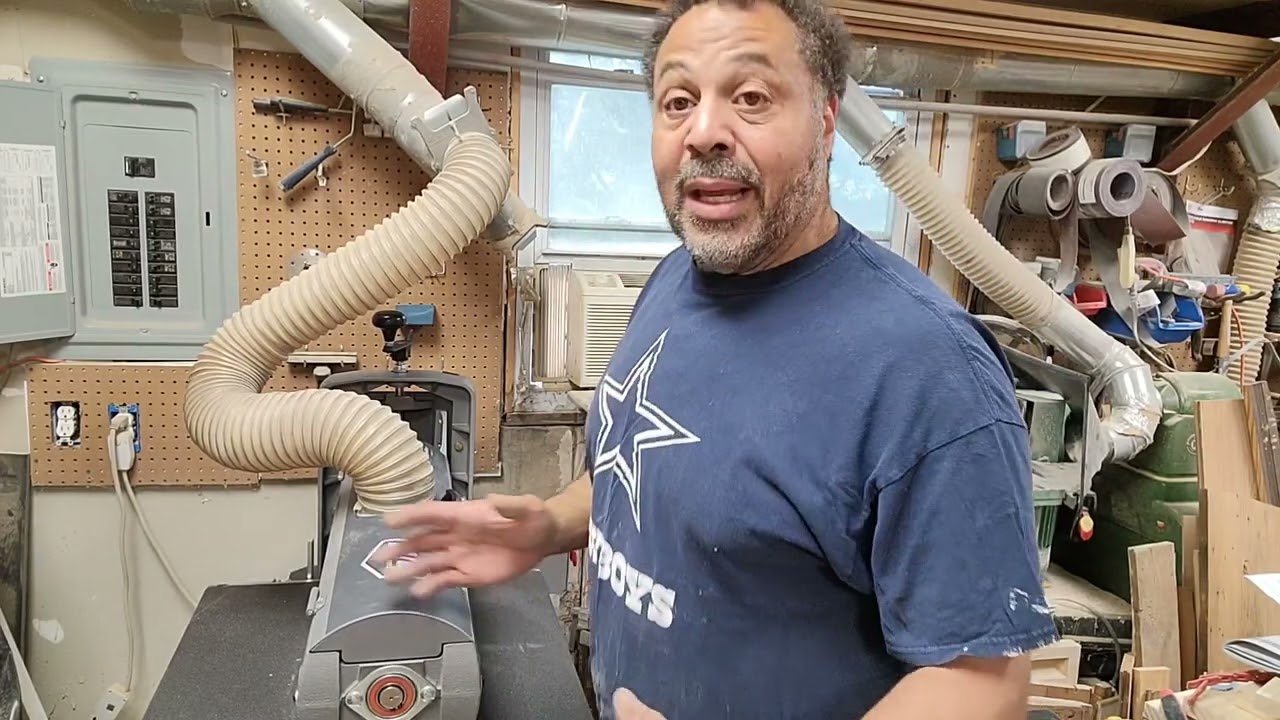 Super Max 25-50 drum sander out the box up and running