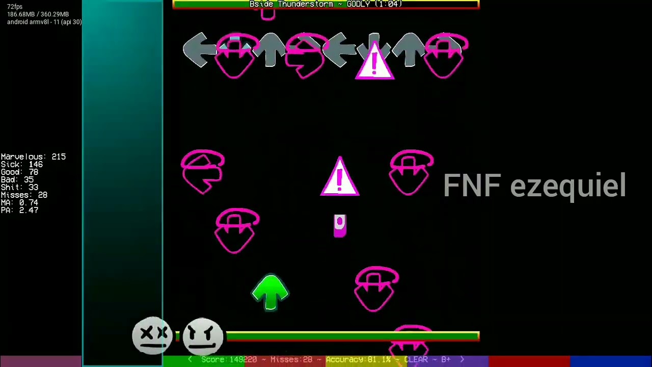 FNF Bside Thunderstorm (Godly) Clear SxMGMCV3 Deluxe in Leather Engine 0.5 Android