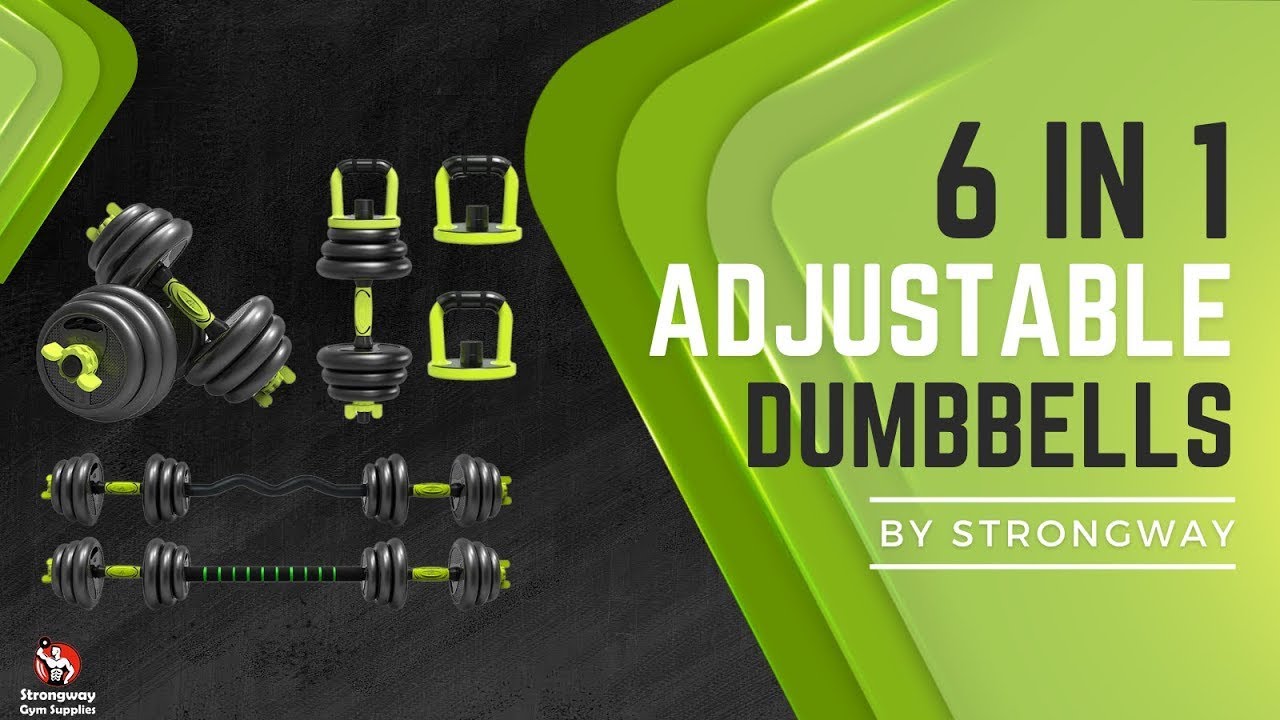 Adjustable Dumbbells Barbell Kettlebell Set Weight 20KG 30KG 40KG By Strongway For Home Gym Fitness