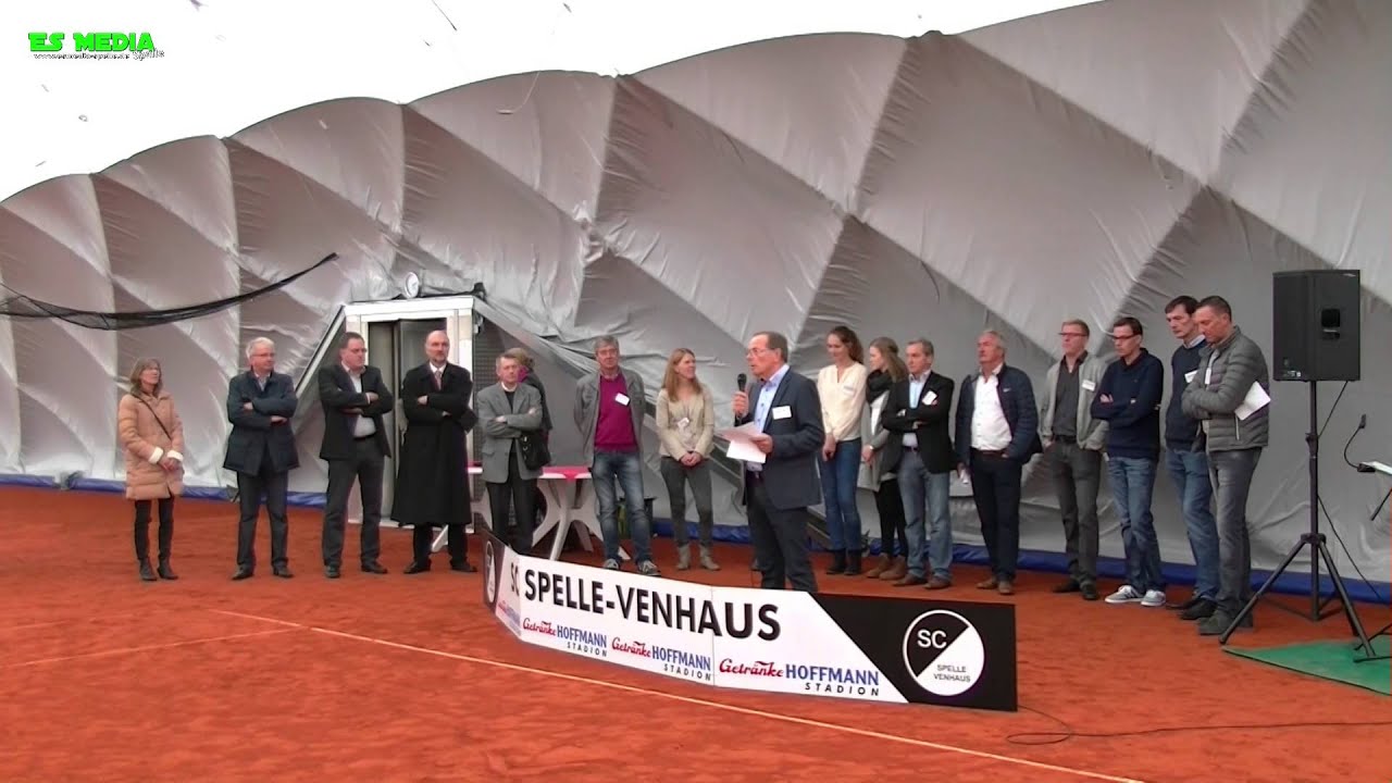 Einweihung der Tennis- Traglufthalle in Spelle