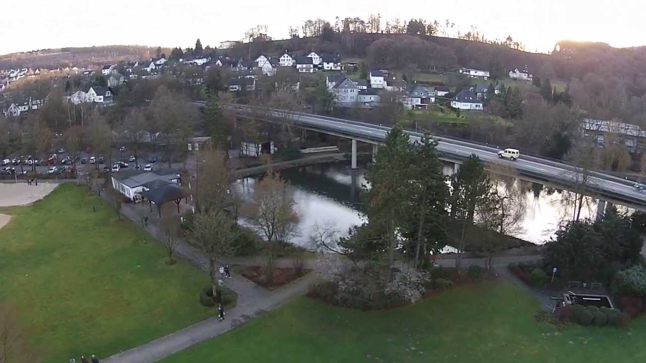 Wiehlpark & Umgebung von oben, Januar 2014