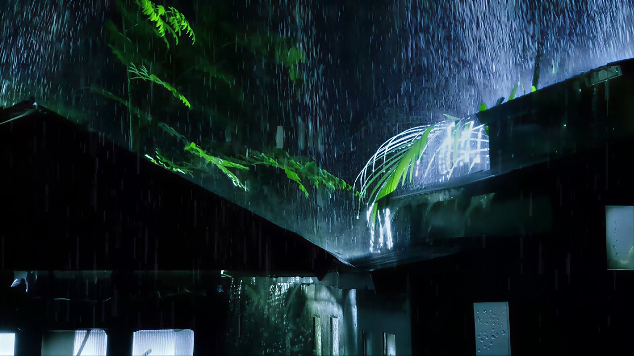 10 Hours of Gentle Night Rain on a Tin Roof | Sleep Ambience (No Music)