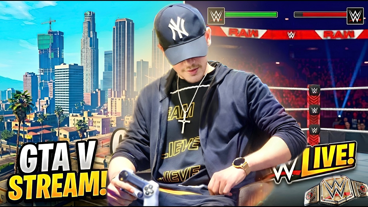 GTA Full Live Fun Gameplay with Hidden Secrets & WWE with Some Extreme RULES (With FaceCam) 🎮🤼