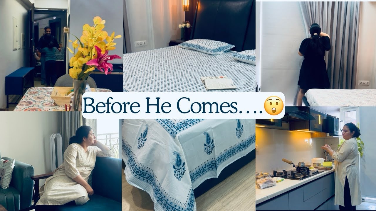 Preparations Before He Comes 🌱| उनके आने से पहले सब Reset कर दिया🤪| The Minimalist Nest #slowliving 