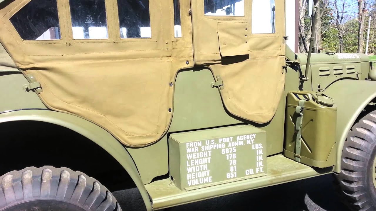 1943 Dodge WC57 ¾ ton 4x4 Command Car with Winch