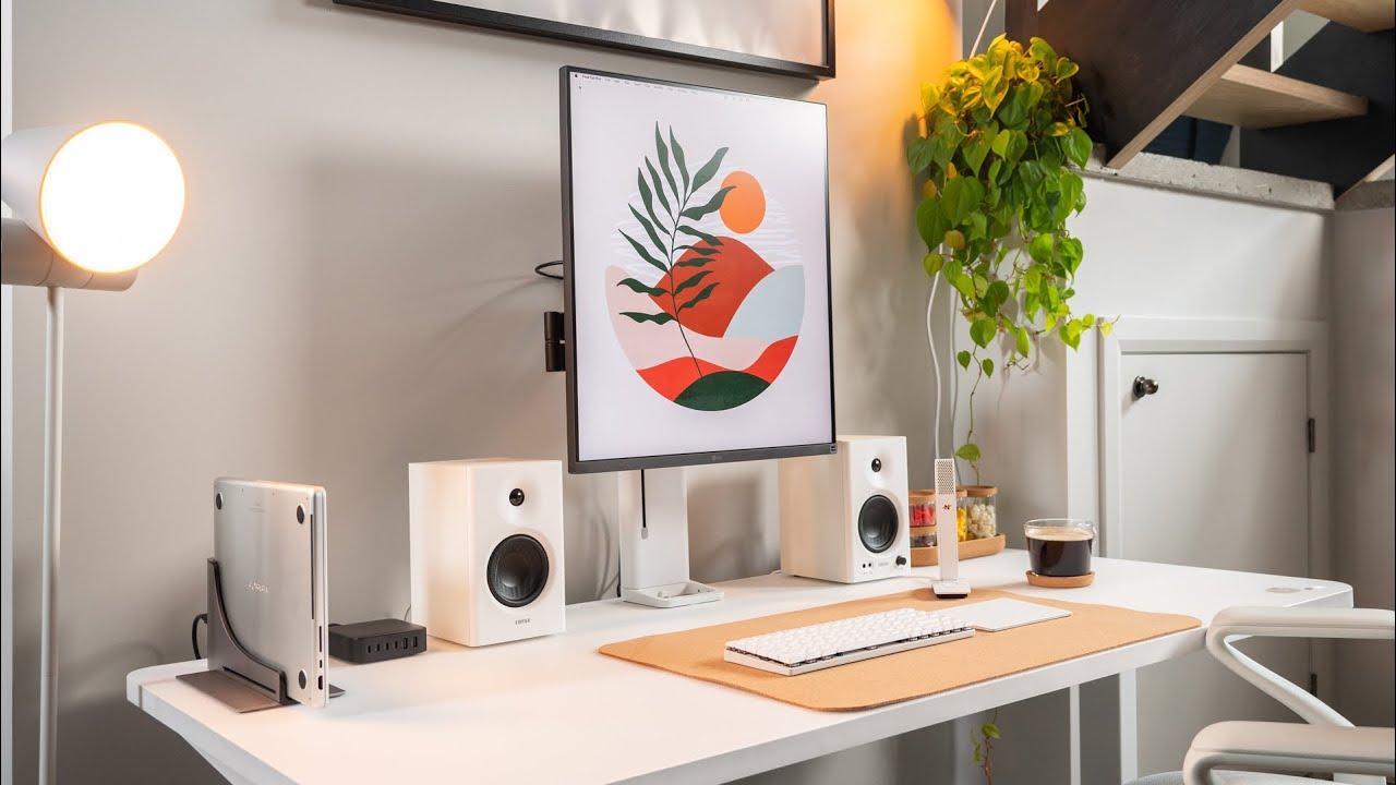 Super Clean & Minimal Desk Setup! ~ Light Theme