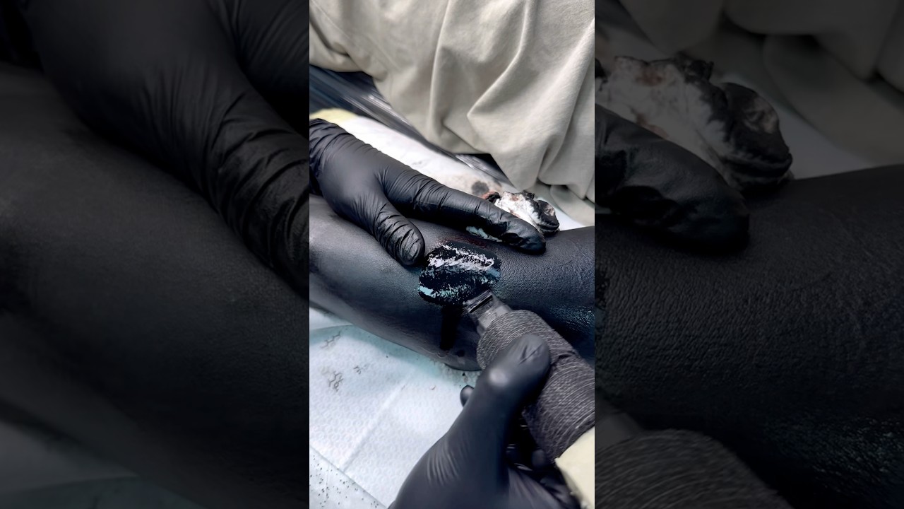 Blackout tattoo sleeve #tattoo #blackouttattoo #tattoosleeve #medvedev_tattoo #blackout #tattoos