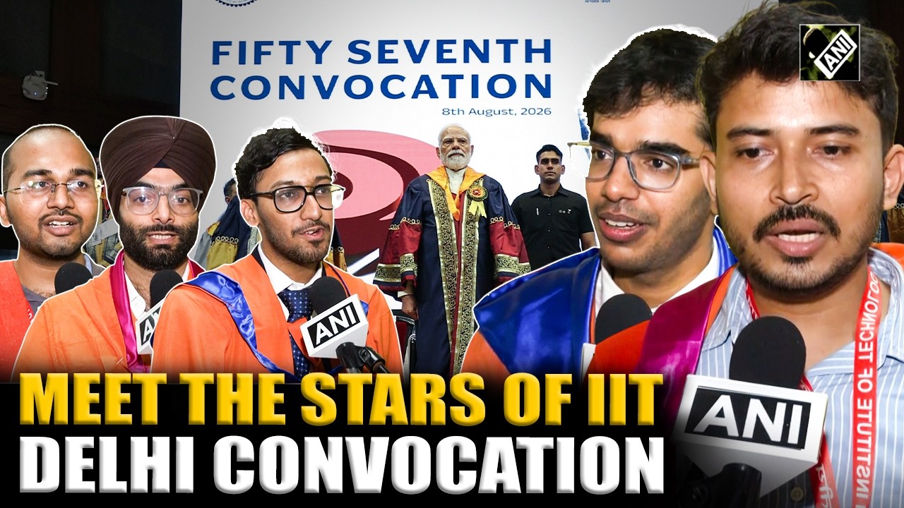 IIT Delhi Gold Medallists Elated After Being Honoured by PM Modi at 57th Convocation