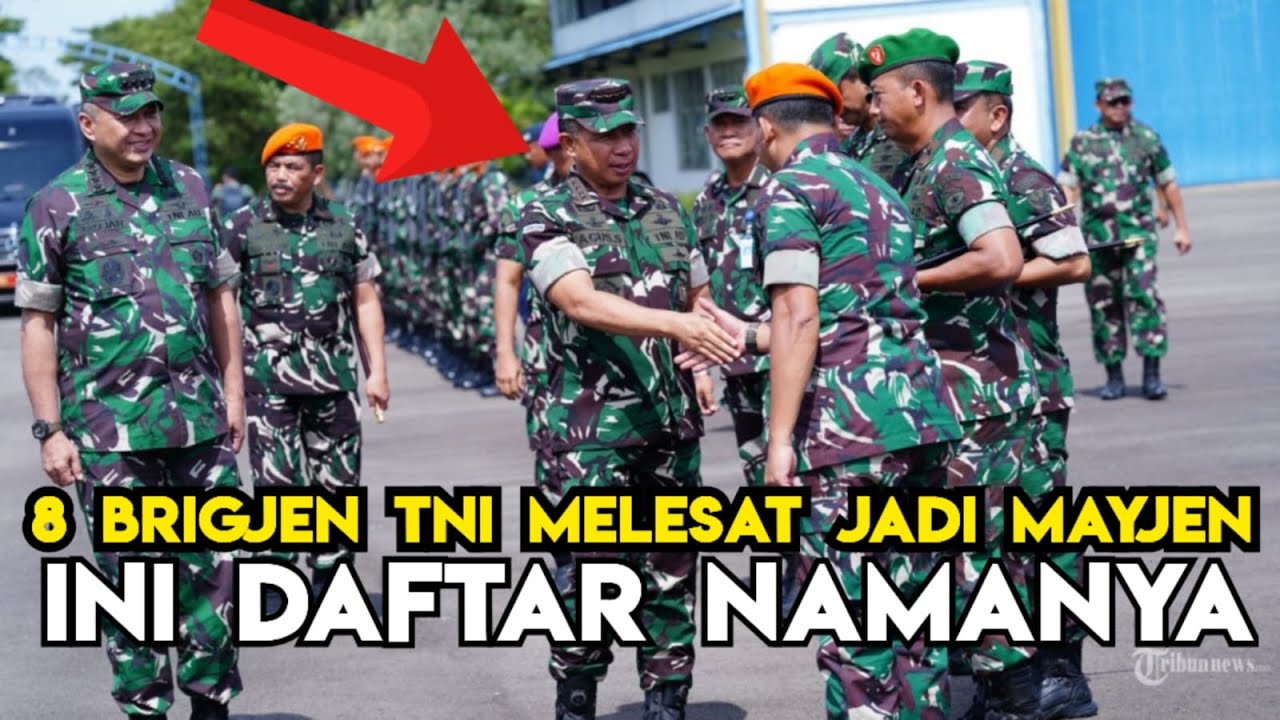 8 Brigjen Melesat Naik Pangkat Jadi Mayjen TNI, Ini Daftar Namanya