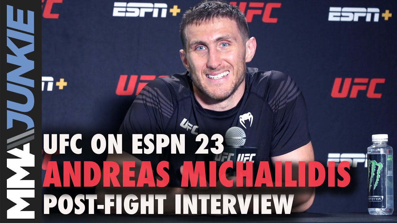 Andreas Michailidis proud to be first Greek UFC winner | UFC on ESPN 23 interview