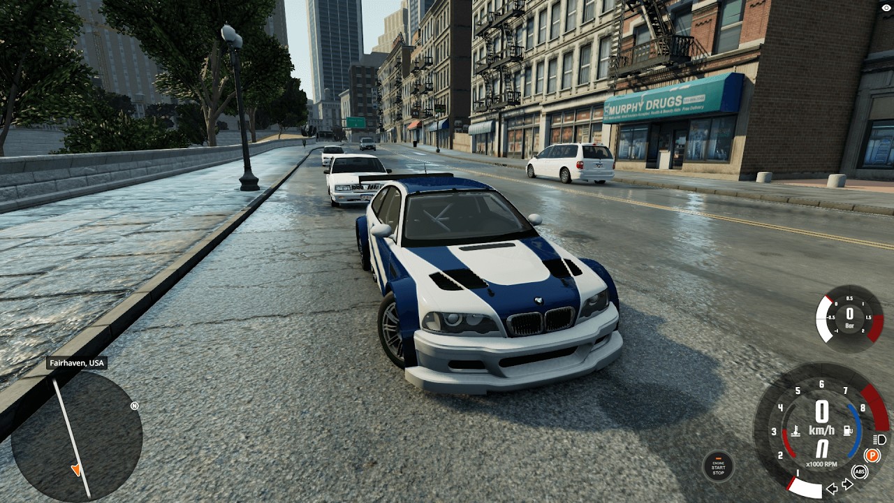 BeamNG 🚗 BMW M3 GTR NFS 🚘 Most Wanted Map 🌎