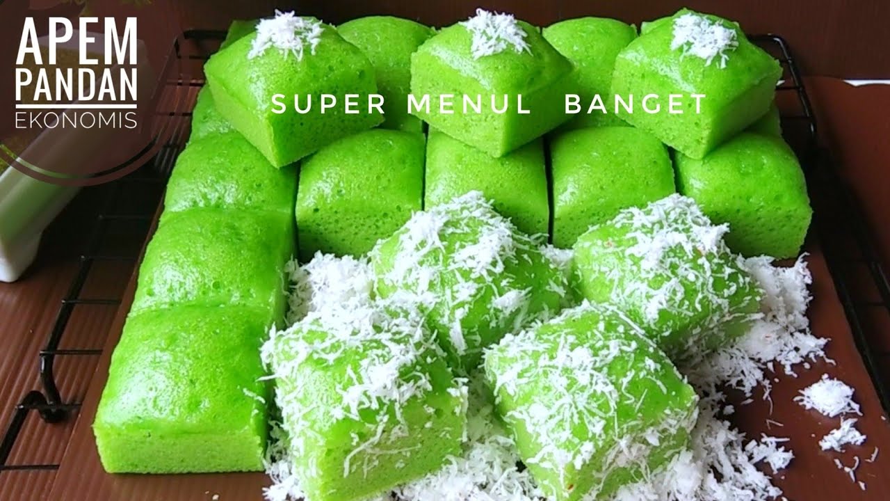 RESEP APEM PANDAN SUPER MENUL RASANYA ENAK BANGET || KUE TRADISIONAL