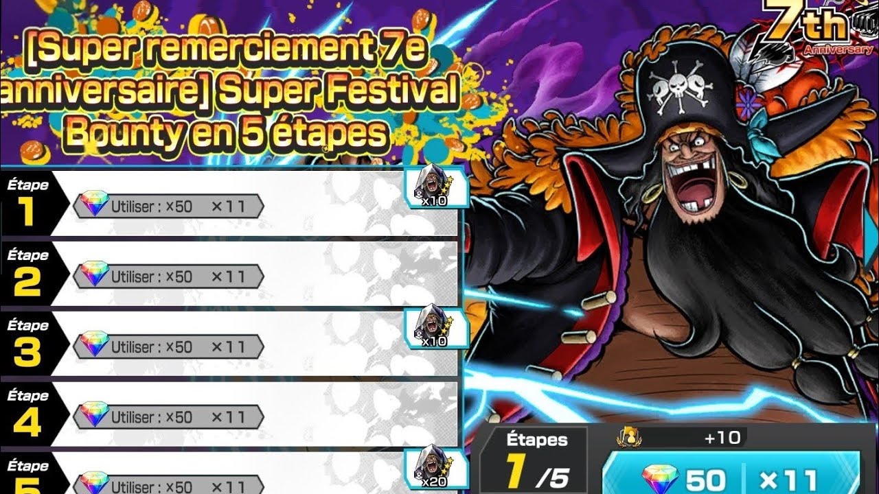 JE L'ATTENDAIS DEPUIS 4 ANS 🔥🔥 | INVOCATION BARBE NOIRE V2 SBF !! | ONE PIECE BOUNTY RUSH 