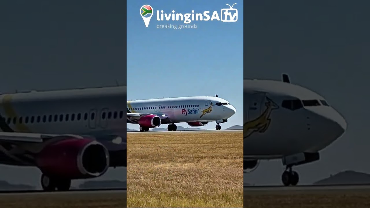 🇿🇦Airplane taking off from Lanseria Airport✔️