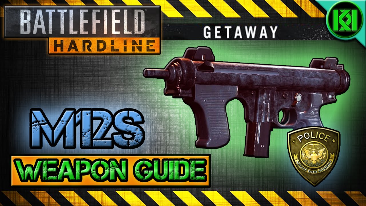 Battlefield Hardline M12S Review (Gameplay) Best Gun Setup | Weapon Guide (Getaway DLC)(BFH)