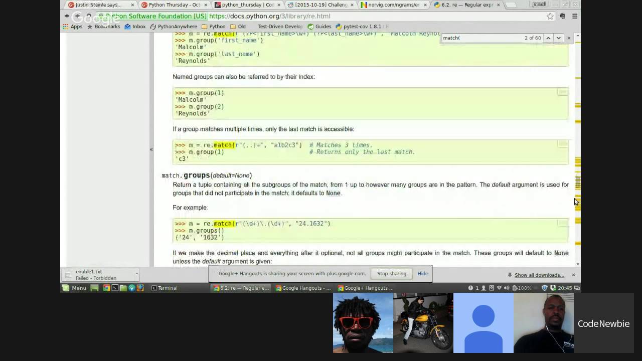 Python Thursday - October 22, 2015