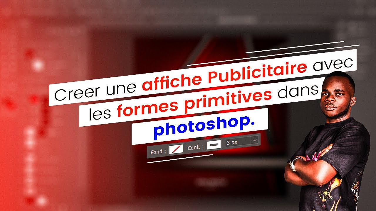 Realiser un visuel à partir des formes primitives dans photoshop