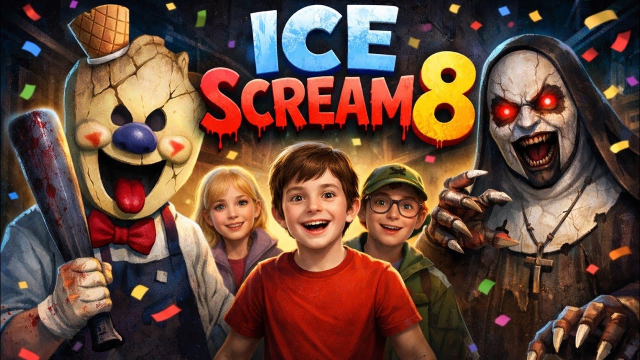 Ice Scream 8 Part 2 |Ice Scream 8 Complete Bad Ending |100 Game Challenge