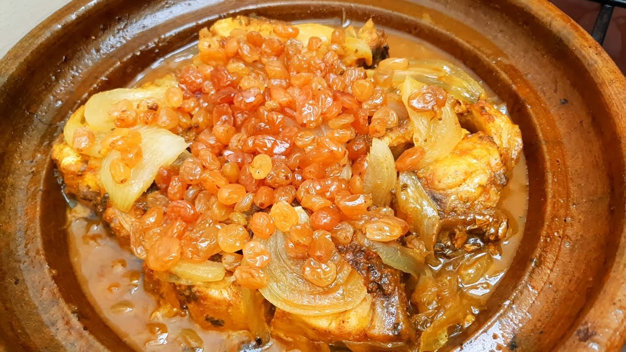 Марокканский рецепт рыбного тажина | Рецепт тажина с луком и изюмом 🔝💯