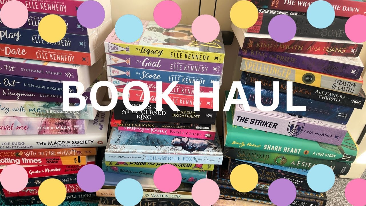 Winter book haul ☺️ fantasy, romance and way too many ice hockey romances!!!