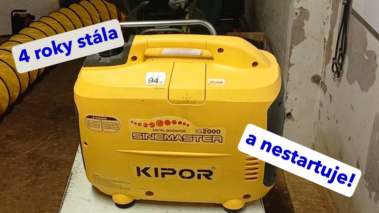 Elektrocentrála co NESTARTUJE! Jak divné se starým palivem.