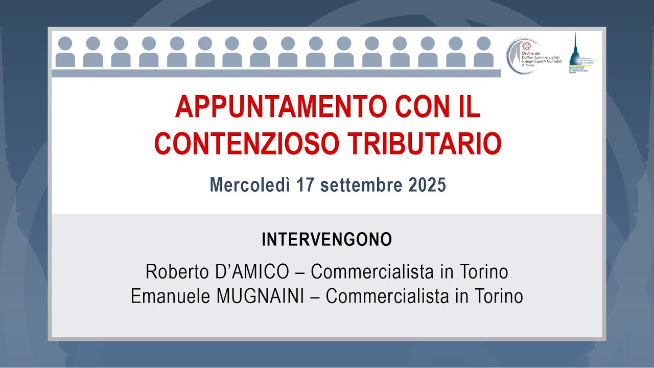 Appuntamento con il contenzioso tributario
