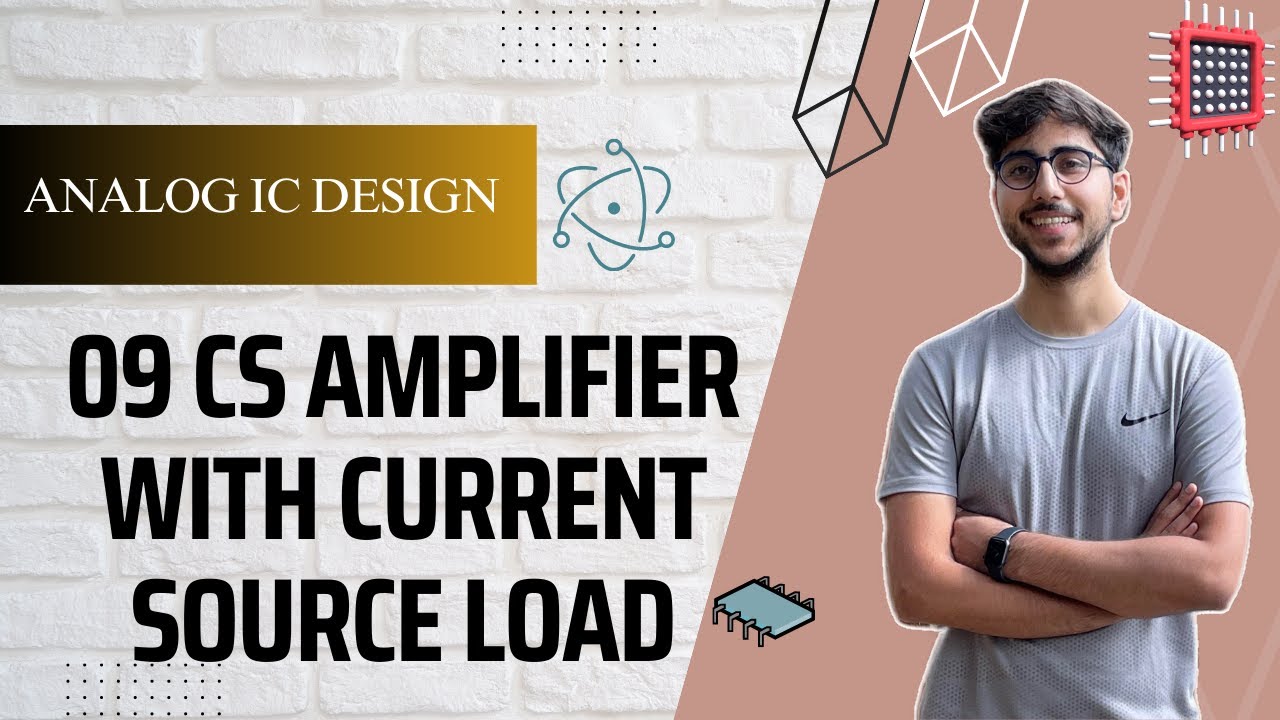 9 CS Amplifier with current source load using PDM | Cadence | Simulation | gpdk180 | Full Tutorial