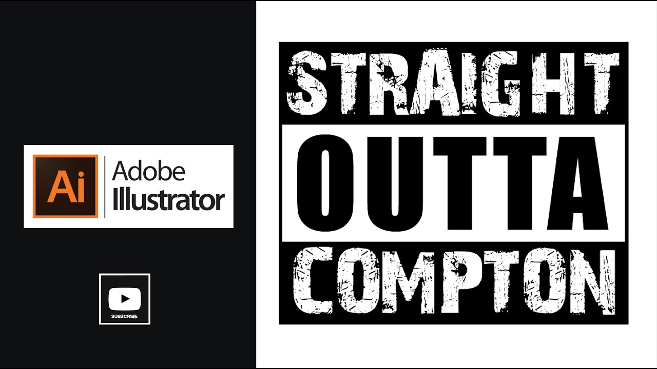 Straight Outta Compton Artwork | Adobe illustrator | in 2 minutes