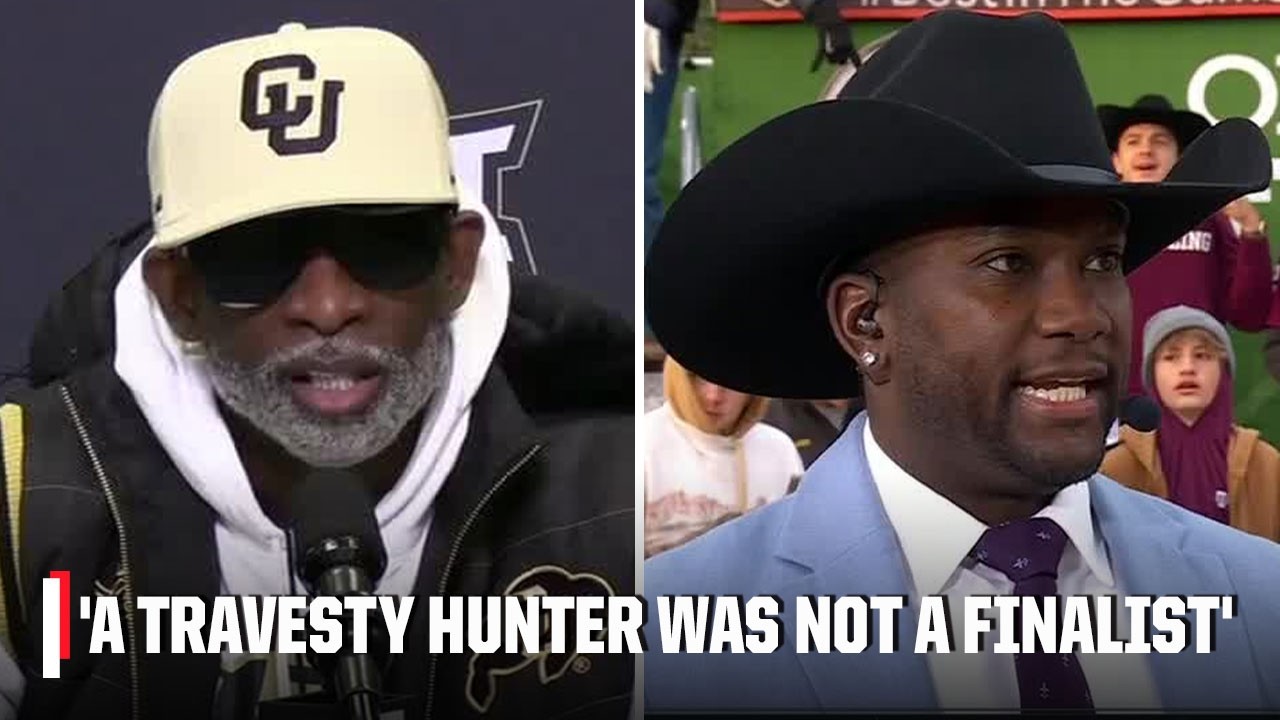Travis Hunter SNUBBED!? 😱 Deion Sanders' reaction to Jim Thorpe Award slight | Countdown to GameDay