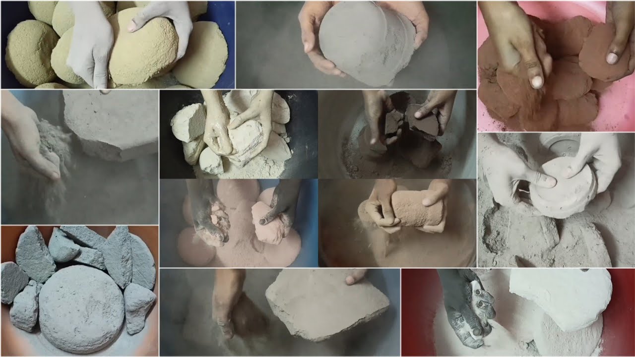 Soft Dusty💨🌪️Powdery Texture's Nonstop Dry Crumbling & Dust Play Compilation ASMR #1180