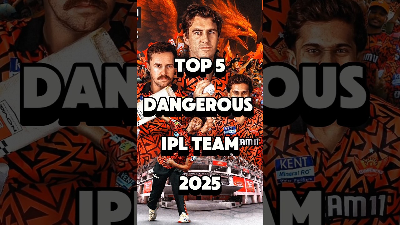 top 5 dangerous ipl team 2025 🧐 #ipl2025 #dangerous #cricket #trendingshorts #shorts #iplteam #reels