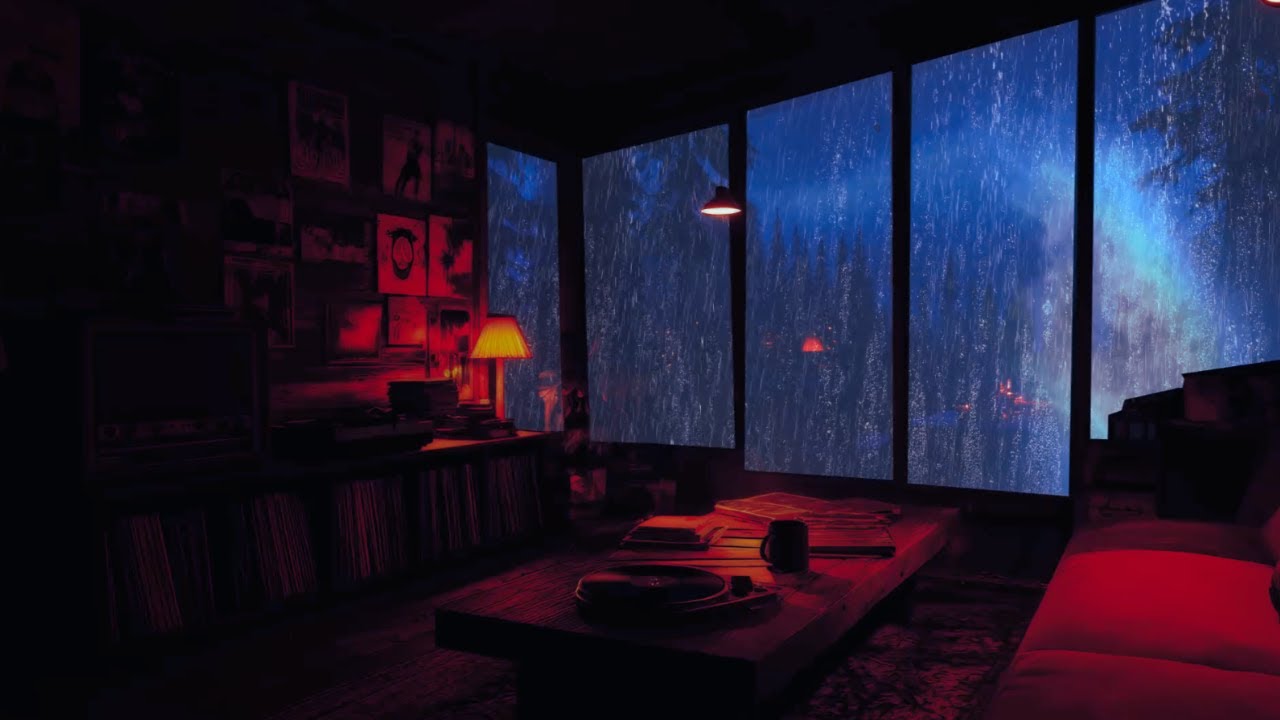 Healing Rain & Piano Sounds – Heavy Rainstorm Music for Deep Sleep and Anxiety Relief