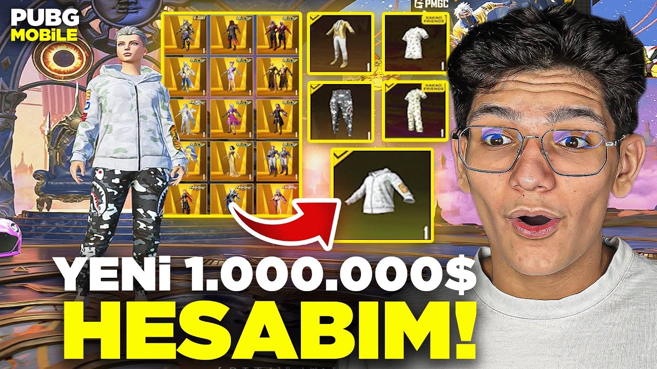 YENİ BEYAZ BAPELİ HESABIM! &Ccedil;OK NADİR - PUBG MOBİLE