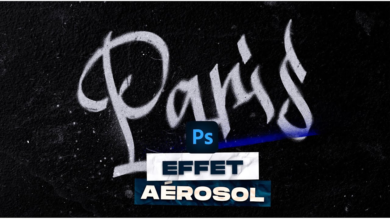 Effet Aérosol sur un texte dans Photoshop CC