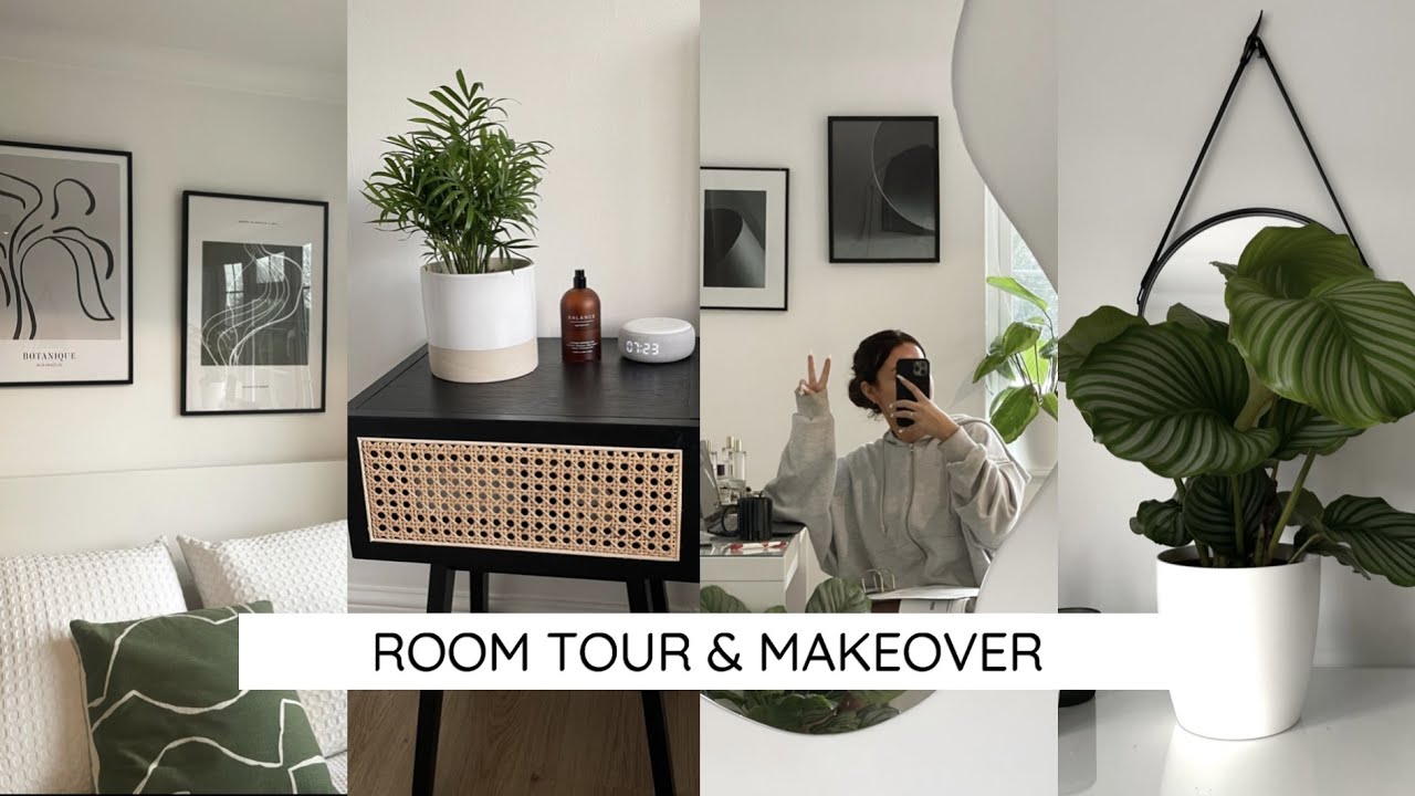 BEDROOM MAKEOVER VLOG | ROOM TOUR, H&M HOME HAUL & MORE