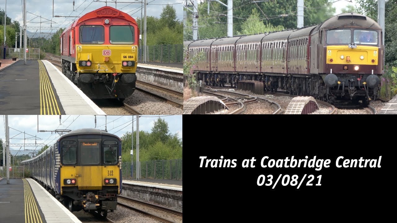 Trains At Coatbridge Central Station (03/08/21)