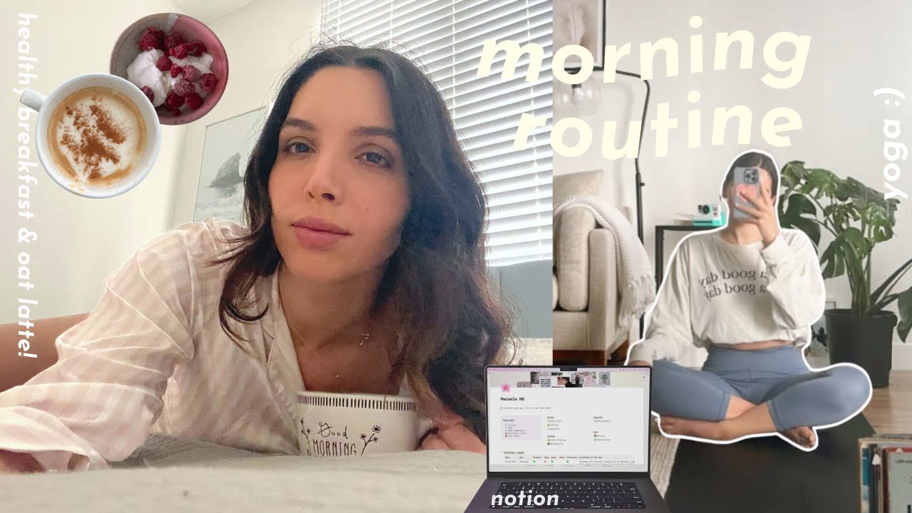 8 AM morning routine for work ☀️ realistic & productive habits