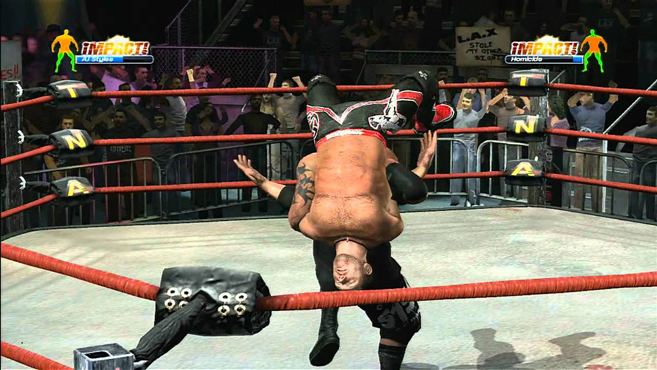 TNA Impact! PlayStation 3 Gameplay - Homicide Finisher