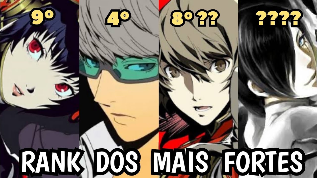O VERDADEIRO RANK DOS MAIS FORTES DE PERSONA REVELADOS | PORTAL PERSONA