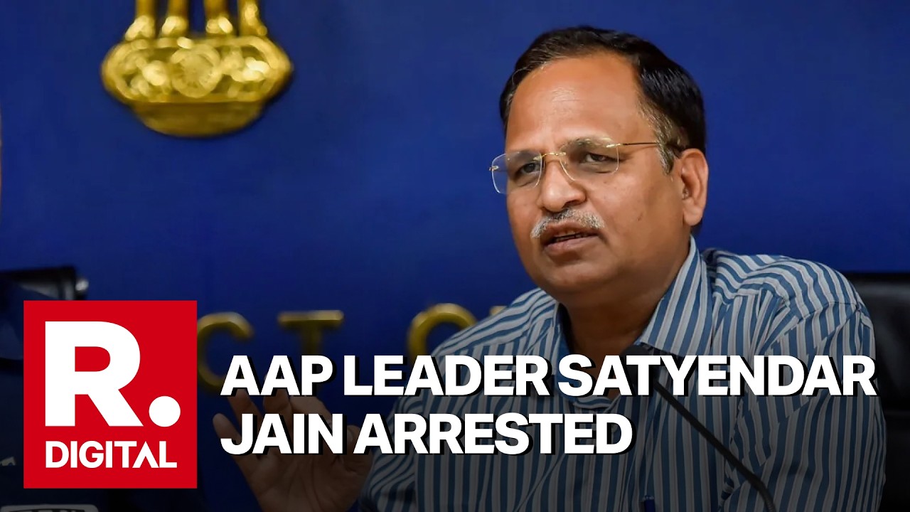 BREAKING: AAP Leader Satyendar Jain By Delhi ACB In Alleged Sewage Treatment Plant Scam