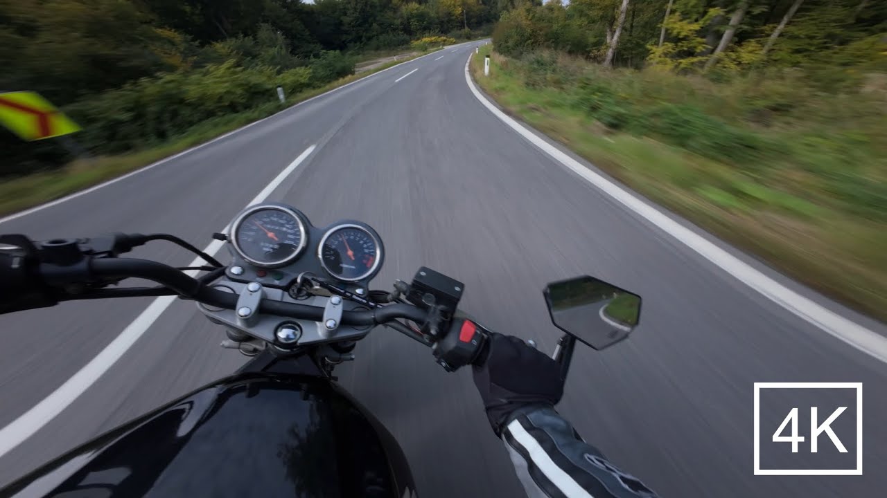 Autumn breeze 🍂 | SUZUKI GS 500 | POV RIDE PURE SOUND