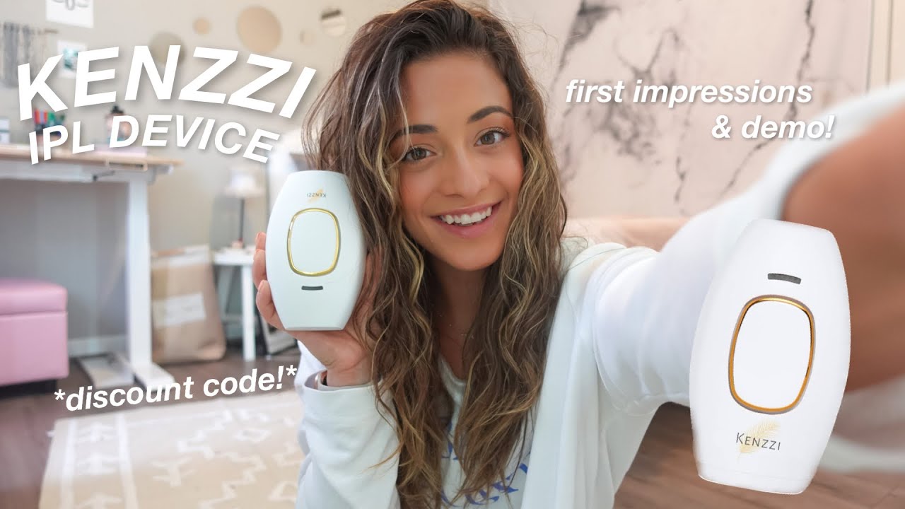 AT-HOME LASER HAIR REMOVAL: Kenzzi IPL device: first impressions + demo