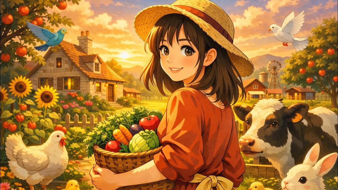 I Left the City for a Ghibli-Style Village Life 🌿 | Cozy Anime Story