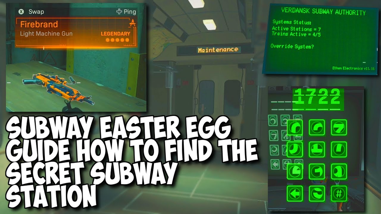 Warzone - Secret Subway Station Easter Egg Guide (Secret Bruen Blueprint Guide)