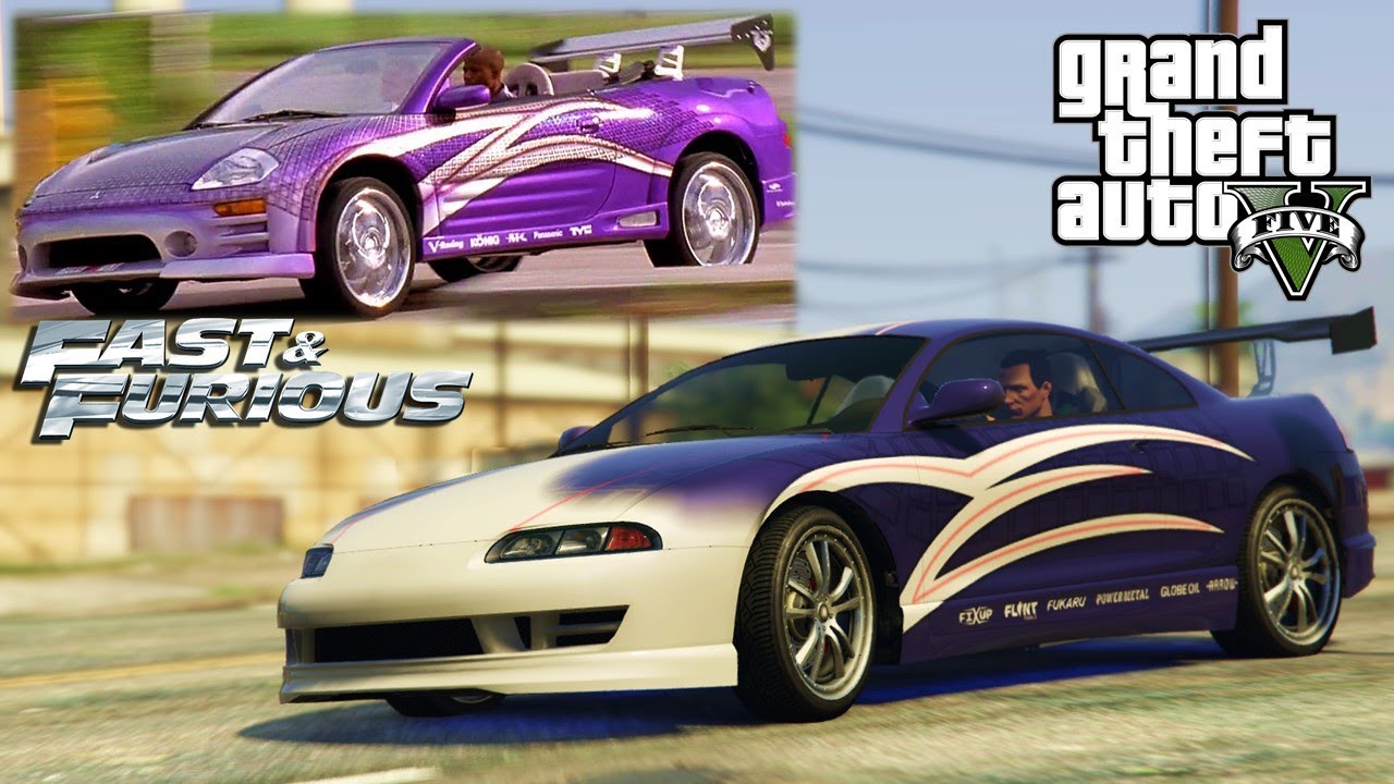 GTA 5: Mitsubishi Eclipse Романа «2Fast 2Furious» - сборка копии Maibatsu Penumbra FF!