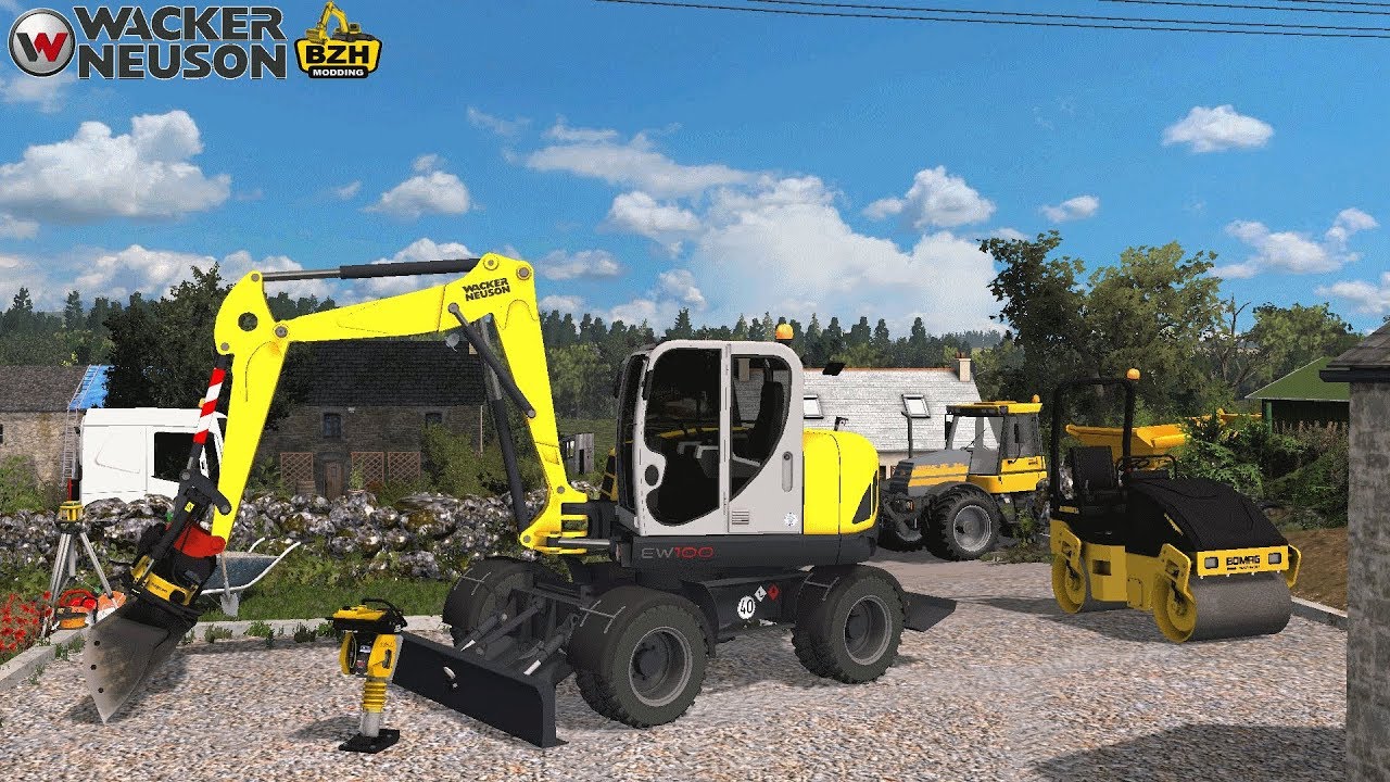 Wacker Neuson EW100 | Construction parking Farming Simulator 17