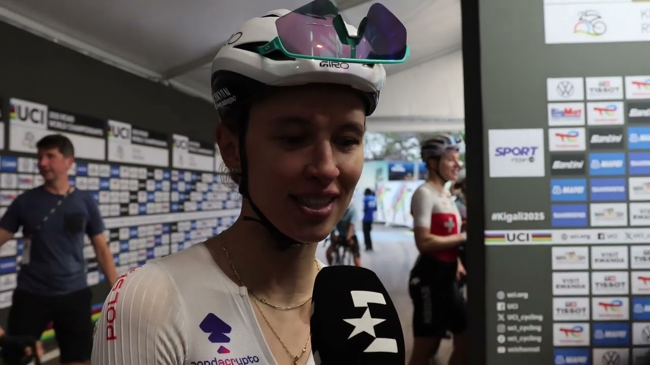 Катажина Невиадома - Интервью на финише - Чемпионат мира в Кигали 2025